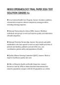 NR503 EPIDEMIOLOGY FINAL PAPER 2026 TEST SOLUTION GRADED A&plus;