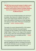 SW 650 Final exam prep &lpar;all quizzes & midterm exam&rpar;  Verified Exam Questions and Answers Practice  Questions with Solutions Newest Complete Questions  And Correct Detailed Answers&vert; Already Graded  A&plus;&vert;&vert;Newest Exam&excl;&excl;&excl;
