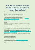 EMT-B AAOS Final Actual Exam Newest With  Complete Questions And Correct Detailed  Answers&vert; Brand New Version&excl; 