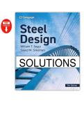 Steel Design 7th Edition Solutions Manual &ndash; Complete Answers for All 10 Chapters by Segui