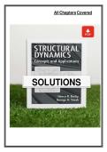 Solutions Manual for Structural Dynamics Concepts and Applications 1st Edition Busby &vert; Complete Step-by-Step Solutions for All Chapters