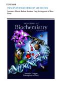 Principles of Biochemistry 5th Edition Study Notes with Detailed Summaries&comma; Key Concepts and Complete Exam Preparation Guide