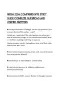 NR326 2026 COMPREHENSIVE STUDY  GUIDE COMPLETE QUESTIONS AND  VERIFIED ANSWERS 