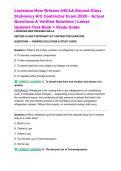 Louisiana New Orleans 640-LA Second Class Stationary A&sol;C Contractor Exam 2026 &ndash; Actual Questions & Verified Solutions &vert; Latest Updated Test Bank &plus; Study Guide