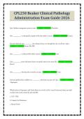 CPL250 Beaker Clinical Pathology Administration Exam Guide 2026