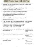 CPL250 Practice Exam Guide 2026 Test 