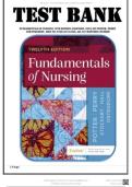 Test Bank for Fundamentals of Nursing 12th Edition &lpar;Elsevier&comma; 2025&rpar; by Potter&comma; Perry and Stockert&comma; Isbn No&semi; 9780443124068&comma; all 50 Chapters Covered&period;