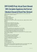 EMT-B AAOS Final Actual Exam Newest  With Complete Questions And Correct  Detailed Answers&vert; Brand New Version&excl; 
