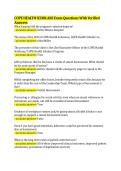 COPE HEALTH SCHOLARS Exam Questions With Verified  Answers  