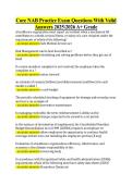 Core NAB Practice Exam Questions With Valid  Answers 20252026 A&plus; Grade 
