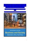 Mastering Business & Society&comma; 17th Edition&colon; Stakeholders&comma; Ethics & Public Policy Exam Prep with Complete Chapter-by-Chapter Practice Questions