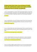 RN Mental Health Nursing Online Practice Exam Comprehensive Questions with Rationales Complete Review Material LATEST UPDATE