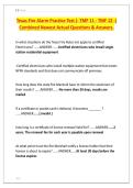 Texas Fire Alarm Practice Test &lpar;- TMF 11 - TMF 12 -&rpar;  Combined Newest Actual Questions & Answers&period; 