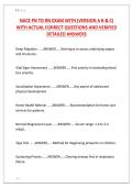 NACE PN TO RN EXAM WITH &lpar;VERSION A B & C&rpar;  WITH ACTUAL CORRECT QUESTIONS AND VERIFIED  DETAILED ANSWERS 
