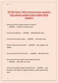 ENT 201 Exam 1&colon; NCSU&colon; Sorenson Exam questions  fully solved & updated &lpar;Latest Update 2026&rpar;  UPDATE&excl;&excl;
