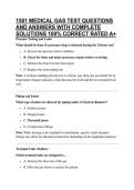 1501 MEDICAL GAS TEST QUESTIONS AND ANSWERS WITH COMPLETE SOLUTIONS 100&percnt; CORRECT RATED A&plus;