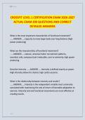 CROSSFIT LEVEL 1 CERTIFICATION EXAM 2026-2027  ACTUAL EXAM 200 QUESTIONS AND CORRECT  DETAILED ANSWERS 