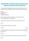 NRP 8th Edition Study Set Exam Review &ndash; Neonatal Resuscitation Program &ndash; 2026&sol;2027 &vert; Questions with correct answers &lpar;A&plus; graded&rpar;
