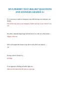MVA PERMIT TEST 2026-2027 QUESTIONS AND ANSWERS GRADED A&plus;
