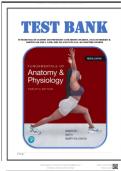 Test Bank for Fundamentals of Anatomy and Physiology 12th Edition &lpar;Pearson&comma; 2023&rpar; by Frederic H&period; Martini and Judi L&period; Nath&comma; Isbn no&semi; 9780137854318&comma; all 30 Chapters Covered