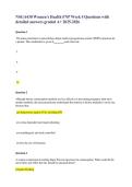NSG 6430 Women-s Health FNP Week 4 Questions with detailed answers graded A&plus; 2025-2026