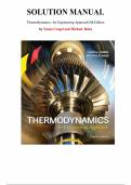 Solution Manual for Thermodynamics&colon; An Engineering Approach 8th Edition by Yunus Cengel&comma; Chapter 1-18 &vert; All Chapters