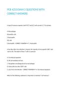 PCB 4233 EXAM 3 QUESTIONS WITH CORRECT ANSWERS&period;
