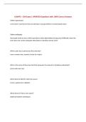 JCAHPO - COA Exam &vert; UPDATED Questions with 100&percnt; Correct Answers