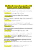 CSLB Law & Business Exam Questions With  Accurate Answers 20252026 A&plus; Grade&period; 
