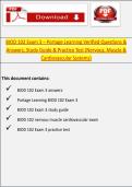BIOD 102 Exam 3 &ndash; Portage Learning Verified Questions & Answers&comma; Study Guide & Practice Test &lpar;Nervous&comma; Muscle & Cardiovascular Systems&rpar;