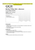 2025 OCR A Level Media Studies H409&sol;01 Media messages Combined Evaluation Paper & Grading Guide