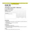 2025 OCR A Level Media Studies H409&sol;02 Evolving media Combined  Evaluation Paper & Grading Guide