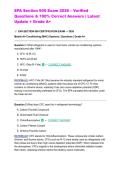 EPA Section 609 Exam 2026 &ndash; Verified Questions & 100&percnt; Correct Answers &vert; Latest Update &plus; Grade A&plus;