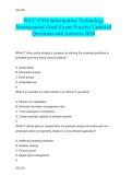 WGU C954 Information Technology  Management Final Exam Practice Updated  Questions and Answers 2026 