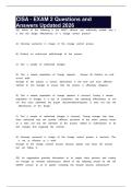 CISA - EXAM 2 Questions and Answers Updated 2026