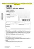 2025 OCR A Level Physics A H556&sol;03 Unified physics Combined Evaluation Paper & Grading Guide