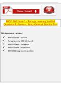 BIOD 102 Exam 2 Study Guide & Practice Test &ndash; Verified Questions & Answers &lpar;Portage Learning Biology&rpar;