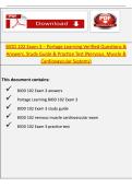 BIOD 102 Exam 3 Study Guide & Practice Test &ndash; Nervous&comma; Muscle & Cardiovascular Systems &lpar;Verified Questions & Answers &vert; Portage Learning&rpar;