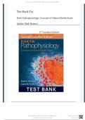 Test Bank For Porth Pathophysiology&colon; Concepts of Altered Health States 2nd Canadian Edition &lpar; Ruth Hannon&comma; 2025&rpar; All Chapters 1-61&vert; Newest Edition