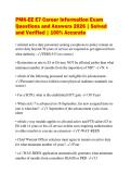 PMK-EE E7 Career Information Exam Questions and Answers 2026 &vert; Solved and Verified &vert; 100&percnt; Accurate