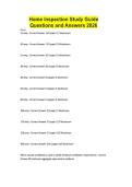 Home Inspection Exam Guidelines and Study Questions 2026