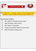 BIO 2 Module 4 Study Guide & Practice Quiz &ndash; Verified Questions & Answers &lpar;Portage Learning BIOD 102&rpar;