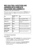 MED GAS FINAL QUESTIONS AND ANSWERS WITH COMPLETE SOLUTIONS 100&percnt; CORRECT&excl;&excl;&excl;