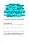 NGN ATI RN VATI Comprehensive Predictor &lpar;2024&ndash;2025&rpar; Form A&comma; B & C &ndash; Questions and Correct Answers with Rationales