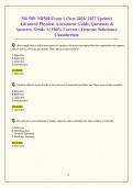NR 509&sol; NR509 Exam 1 &lpar;New 2026&sol; 2027 Update&rpar; Advanced Physical Assessment Guide&vert; Questions & Answers&vert; Grade A&vert; 100&percnt; Correct &lpar;Accurate Solutions&rpar;- Chamberlain