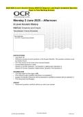 2025 OCR A Level Ancient History H407&sol;23 Emperors and Empire Combined Evaluation Paper & Grading Guide