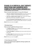EGANS CH 42 MEDICAL GAS THERAPY QUESTIONS AND ANSWERS WITH COMPLETE SOLUTIONS &lpar;GRADED A&plus;&rpar;