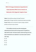 Dosage Calculation COMPILED EXAMs GUIDE &vert; Graded A