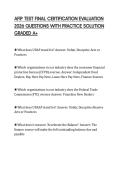 AFIP TEST FINAL CERTIFICATION EVALUATION 2026 QUESTIONS WITH PRACTICE SOLUTION GRADED A&plus;