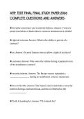 AFIP TEST FINAL FINAL STUDY PAPER 2026 COMPLETE QUESTIONS AND ANSWERS
